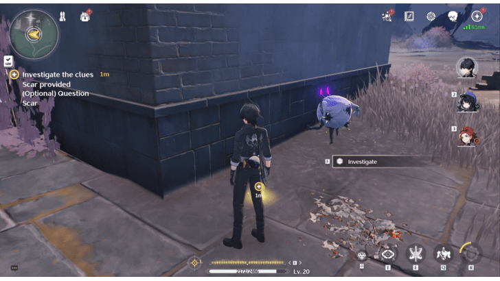 Wuthering Waves - Investigate Clues Pointed Out by Scar