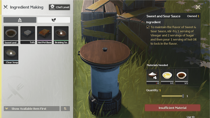 Wuthering Waves - Ingredient Making