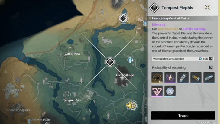 Wuthering Waves - Tempest Mephis Map