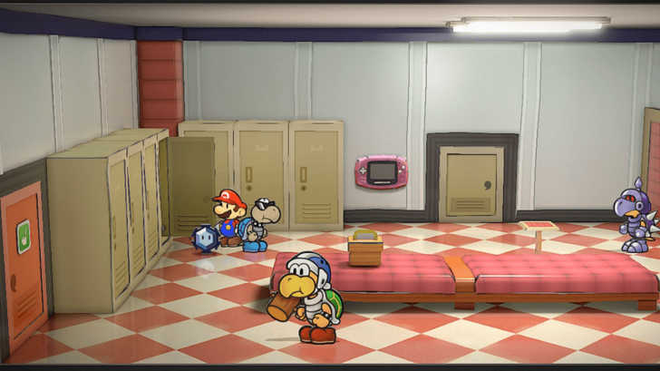 Paper Mario TTYD Switch Remake - Ice Storm in Locker Room