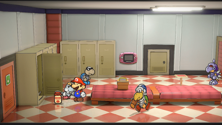 Paper Mario TTYD Switch Remake - Power Punch in Locker Room