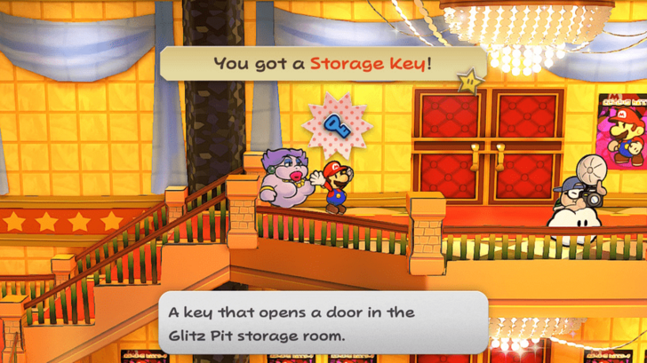 Paper Mario TTYD Switch Remake - Storage Key Behind Poster