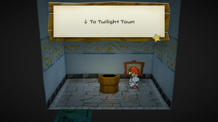 Paper Mario TTYD Switch Remake - Twilight Town Warp Pipe