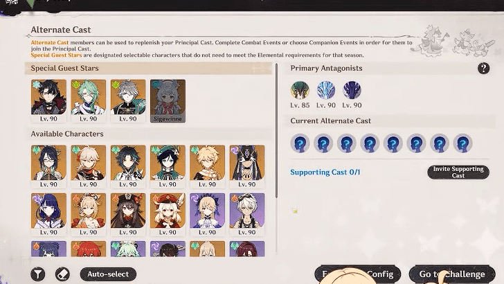 Genshin Impact - Imaginarium Theater Party Setup