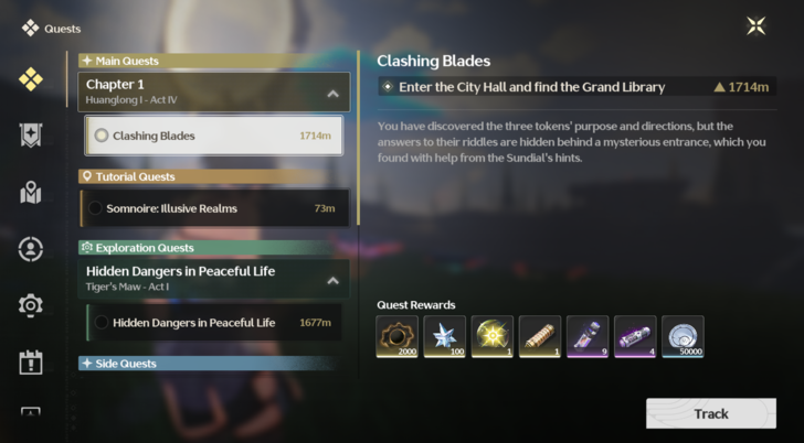 Wuthering Waves - Quest Menu