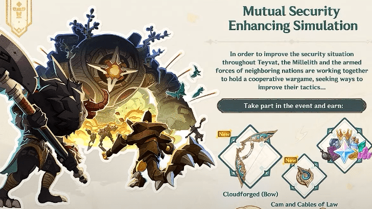 Genshin Impact - 4.7 New Event - Mutual Security Enhancing Simulation