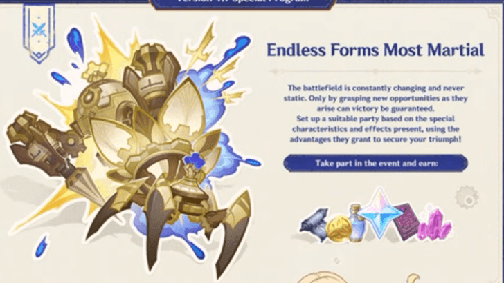 Genshin Impact - 4.7 New Event - Endless Forms Most Martial