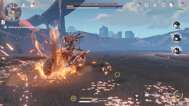 Wuthering Waves - Dodge Inferno Rider Bike Attacks