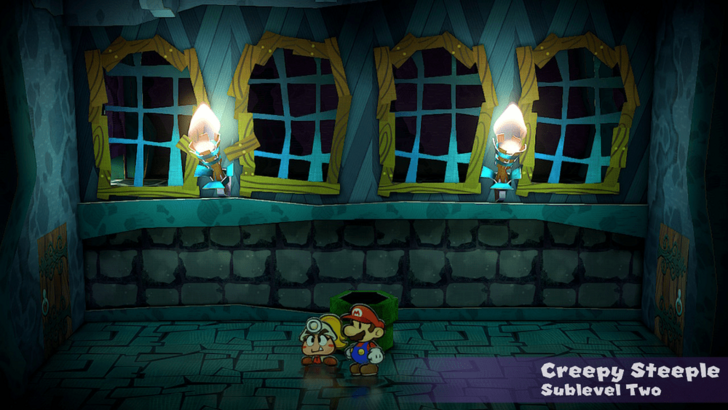 Paper Mario TTYD Switch Remake - Creepy Steeple Warp Pipe to Twilight Town