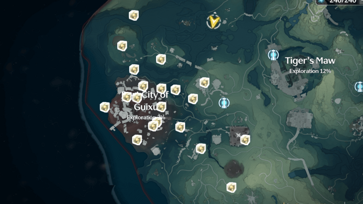 Wuthering Waves - Port City of Guixu Sonance Casket Locations