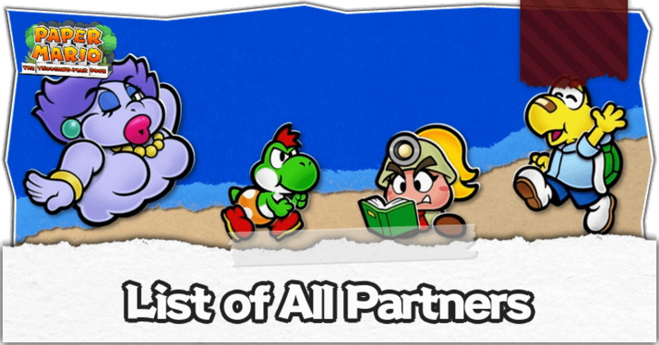 List of All Partners | Paper Mario: The Thousand-Year Door (TTYD 