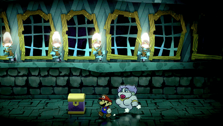 Paper Mario TTYD Switch Remake - Chest in the basement in Creepy Steeple