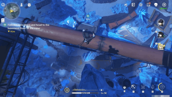 Wuthering Waves - Follow Uncle Hong and Head to the Basement Floor of the Mine