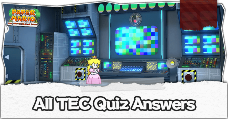 Paper Mario TTYD Switch Remake - All TEC Quiz Answers Banner