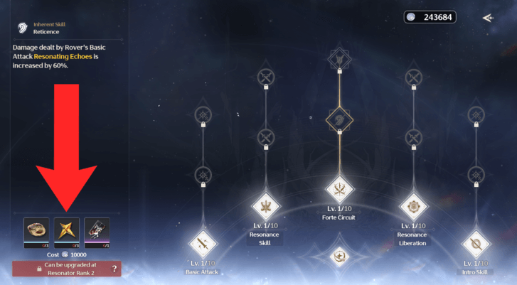 Wuthering Waves - Forte Chain Needs Ascension Levels