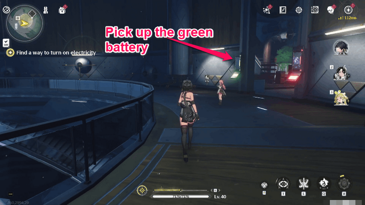 Wuthering Waves - Pick Up the Green Induction Cell from the Previous Room