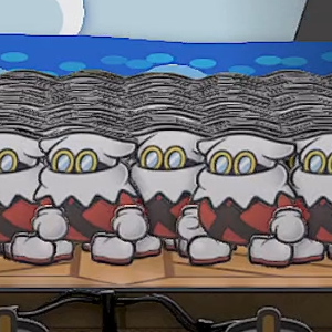 Paper Mario Thousand Year Door - X-Naut Platoon Formation 3