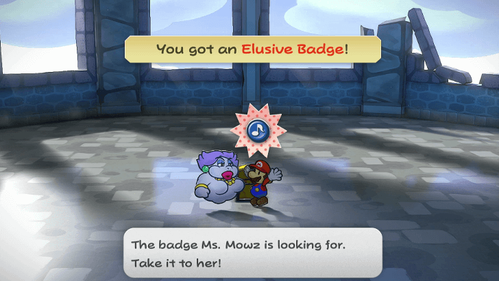 Paper Mario Thousand Year Door - Elusive Badge Hooktail Castle