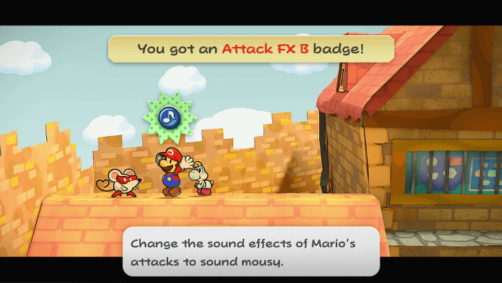 Paper Mario Thousand Year Door - Elusive Badge Attack FX B