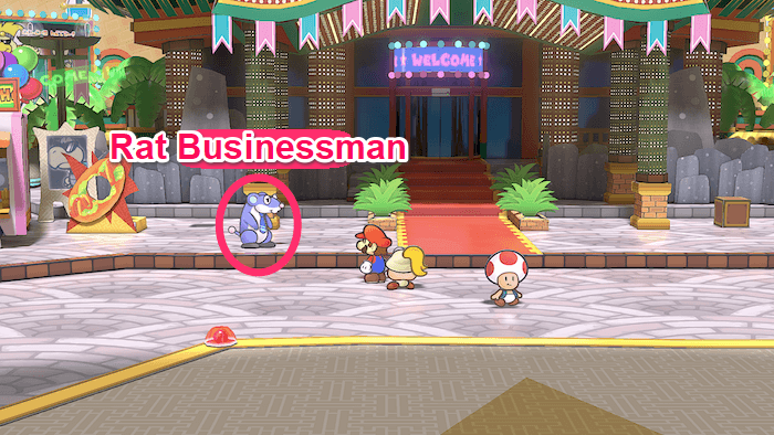 Paper Mario Thousand Year Door - Businessman in Glitzville