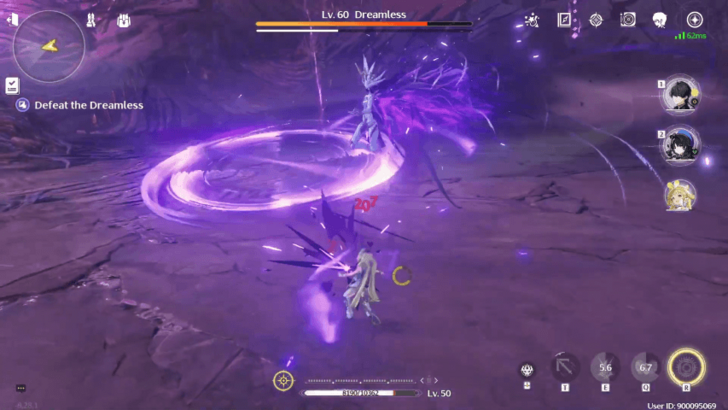 Wuthering Waves - Dreamless Wide Range Attacks