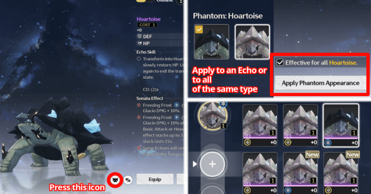 Wuthering Waves - Equip Phantom Echoes