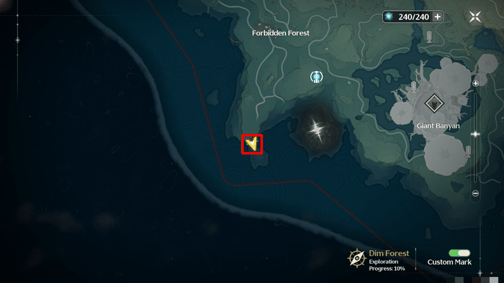 Wuthering Waves - Forbidden Forest Lighthouse Location