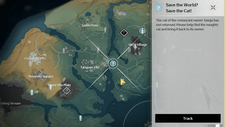 Wuthering Waves - Save the World Save the Cat Quest Location