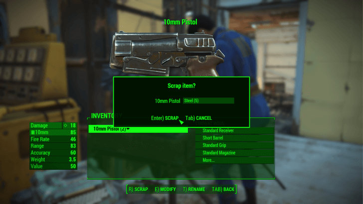 Fallout 4 - Scrap Weapons and Armor