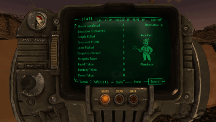 Fallout New Vegas - View Karma