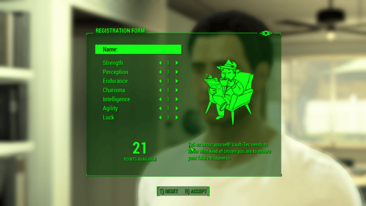 Fallout 4 - Set Up Your SPECIAL
