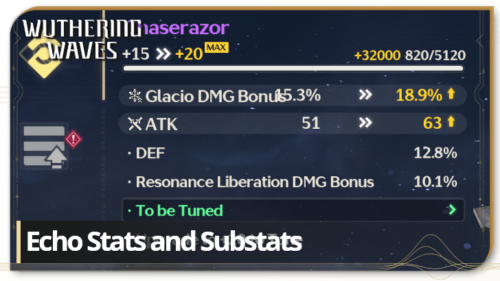 Wuthering Waves - Echo Stats and Substats