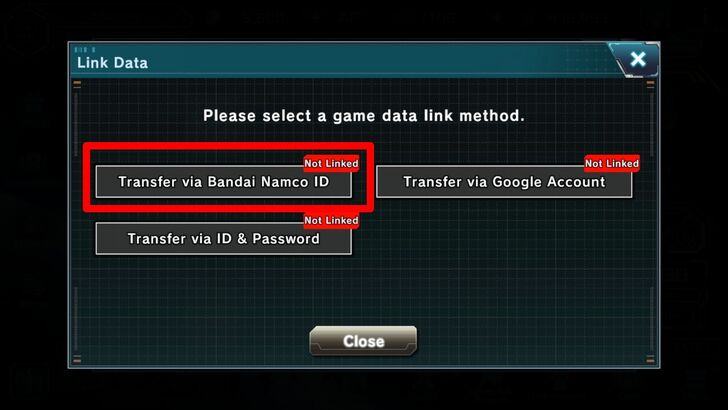 Account Linking Step 4 - Gundam UCE