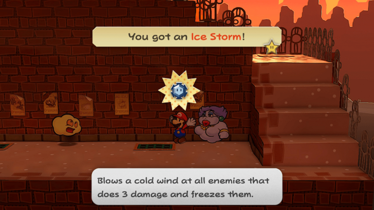Paper Mario TTYD Switch Remake - Ice Storm Behind Poster