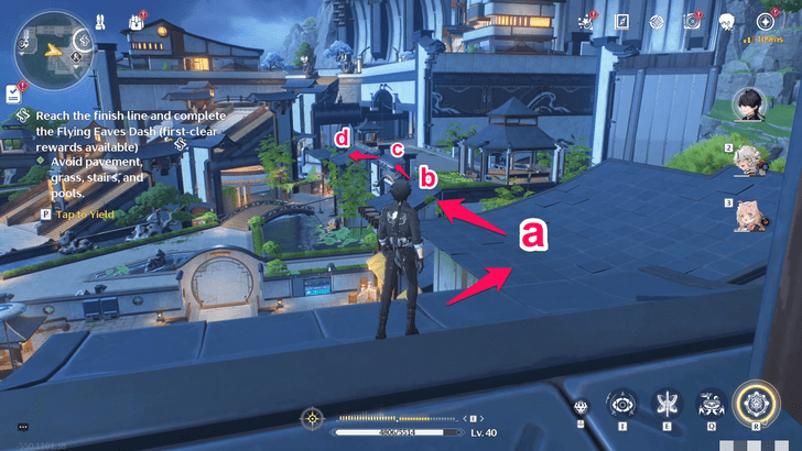 Wuthering Waves - Jump on Rooftops