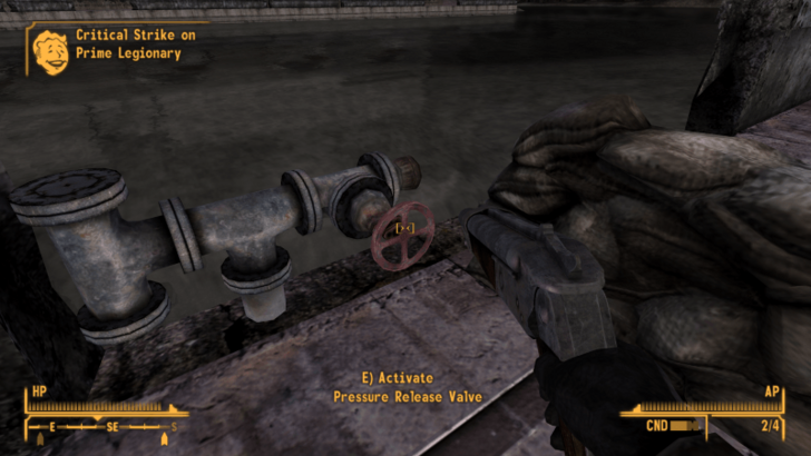 Fallout New Vegas - Activate Pressure Release Valve