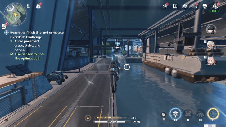 Wuthering Waves - Complete the South Gate Track - Use Grapple Points