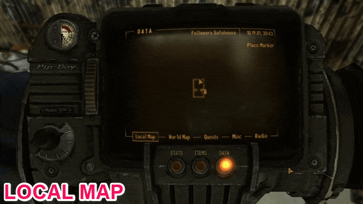 Fallout New Vegas - Map View