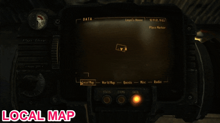 Fallout New Vegas - Map View