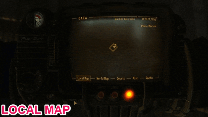 Fallout New Vegas - Map View