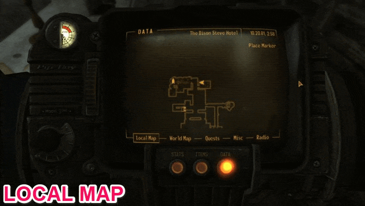 Fallout New Vegas - Map View