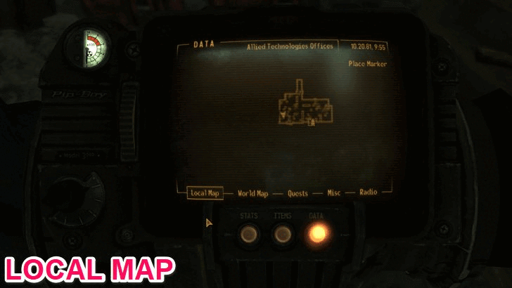 Fallout New Vegas - Map View