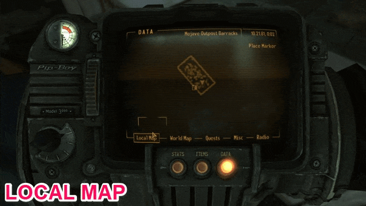 Fallout New Vegas - Map View