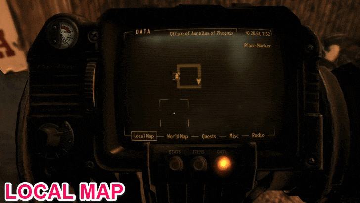 Fallout New Vegas - Map View