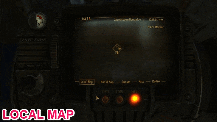 Fallout New Vegas - Map View