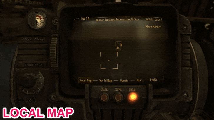 Fallout New Vegas - Map View
