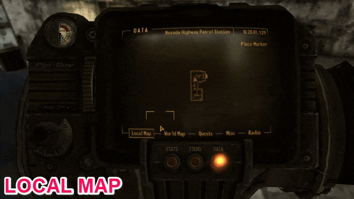 Fallout New Vegas - Map View