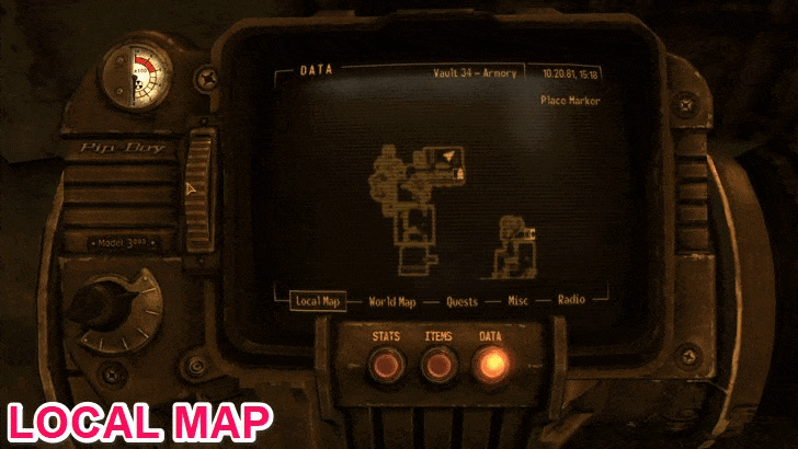 Fallout New Vegas - Map View