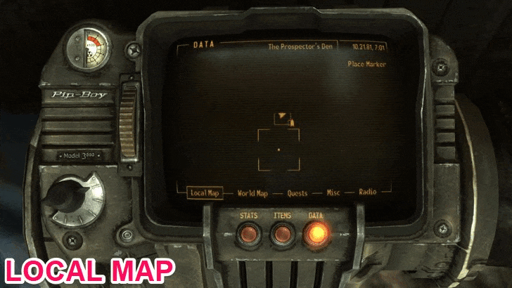 Fallout New Vegas - Map View
