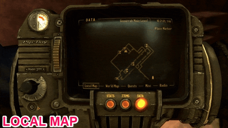 Fallout New Vegas - Map View